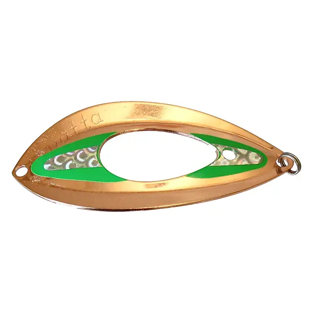 G. Erikssons Fiskeredskap G.E.F Spätta Blinken 68mm - Kobber/Grønn 1 G. Erikssons Fiskeredskap G.E.F Spätta Blinken 68mm - Kobber/Grønn