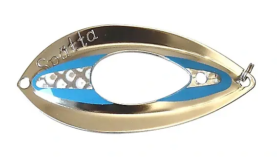 G. Erikssons Fiskeredskap G.E.F Spätta Blinken 68mm - Sølv/Blå 1 G. Erikssons Fiskeredskap G.E.F Spätta Blinken 68mm - Sølv/Blå