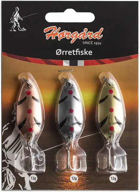 Horgard Hørgård Ørretfiske Sluksett 3-pack 12g 1 Horgard Hørgård Ørretfiske Sluksett 3-pack 12g