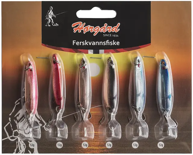 Horgard Hørgård Ferskvannfisk Sluksett 6pack 12g 1 Horgard Hørgård Ferskvannfisk Sluksett 6pack 12g