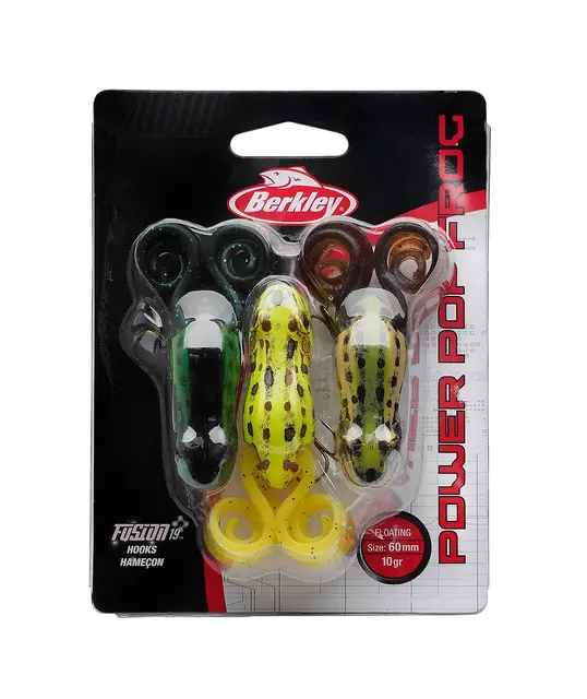 Berkley Power Pop Frog 3-pack 1 Berkley Power Pop Frog 3-pack