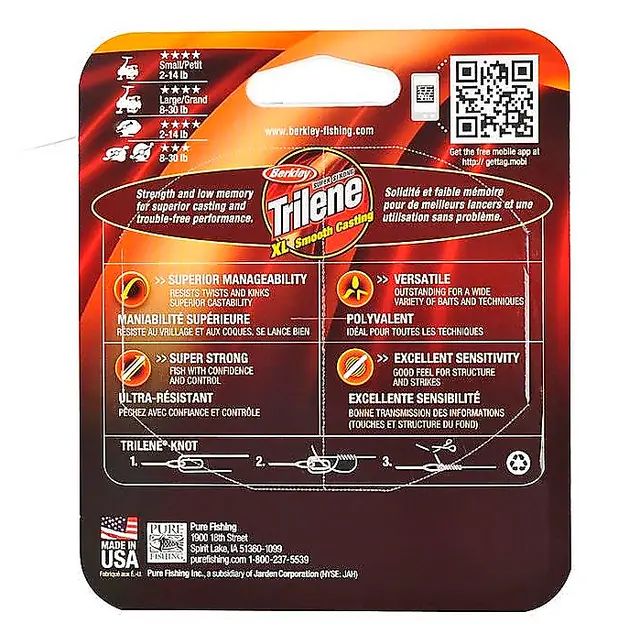 Berkley Trilene XL Clear 0,22mm 2 Berkley Trilene XL Clear 0,22mm - Bilde 2