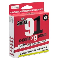 Sufix 91 Braid Neon Chartreuse 0,148mm