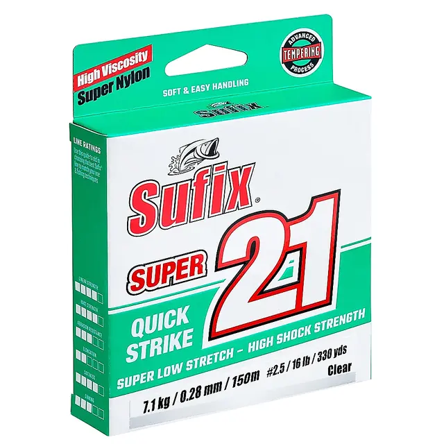 Sufix Super 21 Clear 150m 0,14mm 1,8kg 1 Sufix Super 21 Clear 150m 0,14mm 1,8kg